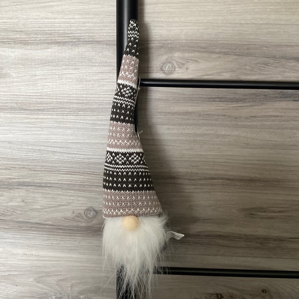NWT Gnome Ornament with Fair-isle Hat